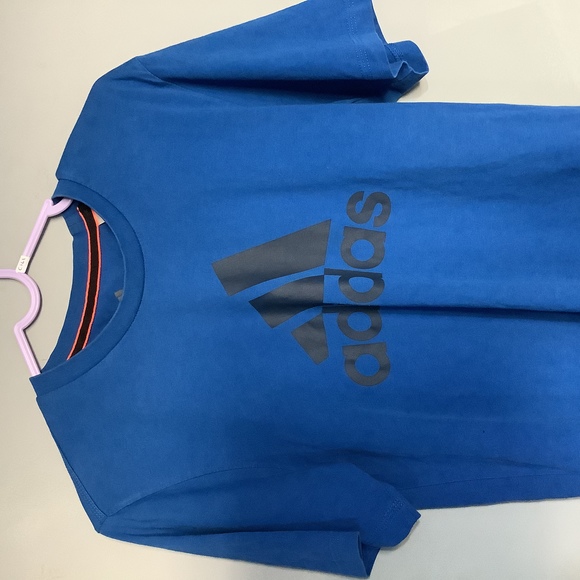 Adidas Spellout Crew Neck T Shirt - Size XS - Royal Blue - P2P 16” - Picture 7 of 7